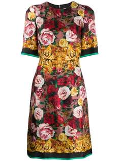 Dolce & Gabbana платье миди с цветочным принтом
