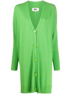 Mm6 Maison Margiela длинный трикотажный кардиган