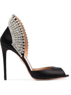 Aquazzura туфли-лодочки с кристаллами