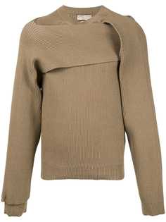 Bottega Veneta twisted detail knitted jumper