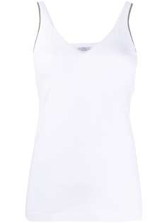 Brunello Cucinelli топ с вышивкой бисером