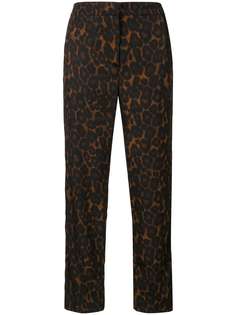 Erdem укороченные брюки Gianna с леопардовым принтом