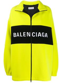 Balenciaga куртка оверсайз на молнии с логотипом