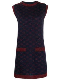 Gucci платье-джемпер без рукавов с монограммой