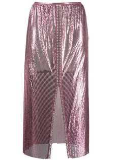 Paco Rabanne декорированная юбка