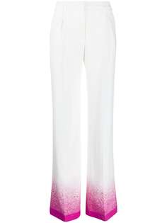 Off-White брюки палаццо с эффектом разбрызганной краски