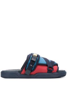 Visvim шлепанцы со вставками