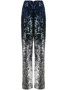 Alice+Olivia брюки Elba широкого кроя с пайетками