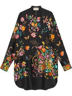 Gucci платье с цветочным принтом
