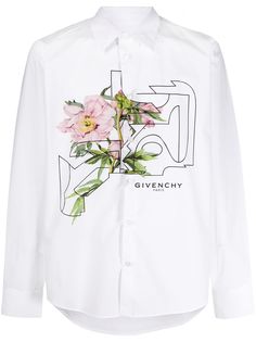 Givenchy рубашка с принтом Peony