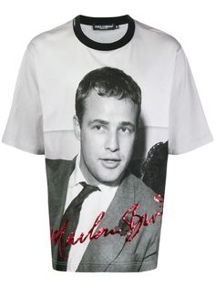 Dolce & Gabbana футболка с принтом Marlon Brando