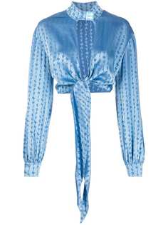 Off-White укороченный топ с логотипом