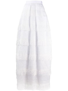 Alberta Ferretti fringed maxi skirt