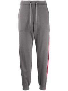 Thom Browne спортивные брюки с полосками RWB