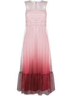 RedValentino платье с расклешенным подолом и эффектом омбре