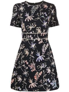 Peter Pilotto платье мини с цветочным принтом