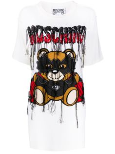 Moschino платье-футболка Bat Teddybear