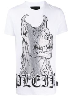 Philipp Plein футболка с кристаллами