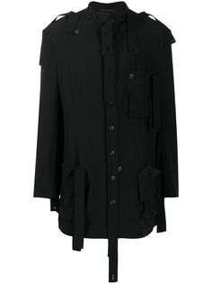 Yohji Yamamoto пальто с ремешками