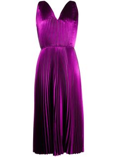 Paul Smith плиссированное платье миди с V-образным вырезом