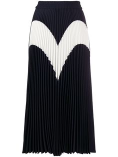MSGM плиссированная юбка миди