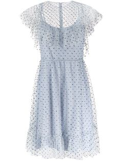 RedValentino платье из тюля с пайетками