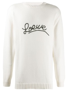 Loewe джемпер с вышитым логотипом