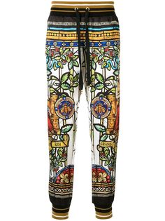 Dolce & Gabbana спортивные брюки Napolean с принтом