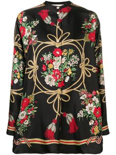 Gucci блузка с цветочным узором