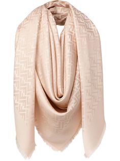 Fendi жаккардовый шарф FF