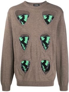 Raf Simons джемпер с нашивками