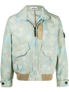 Stone Island бомбер с нашивкой-логотипом