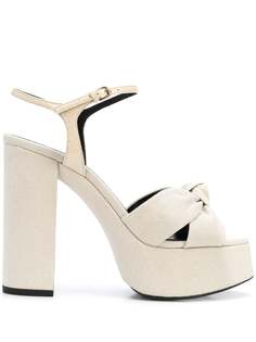 Saint Laurent босоножки Bianca 125 на платформе