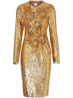 Burberry Hand-gathered Detail Sequinned Dress