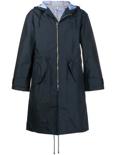 Loewe пальто на молнии с капюшоном