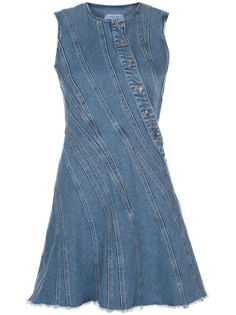 Mugler джинсовое платье мини