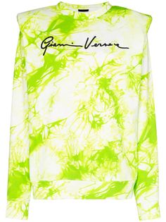 Versace толстовка с принтом тай-дай и логотипом