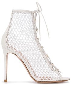 Gianvito Rossi сетчатые босоножки со шнуровкой