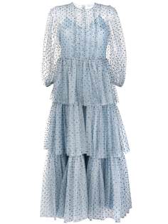 RedValentino ярусное платье с пайетками