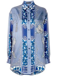 Etro рубашка с принтом