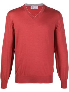 Brunello Cucinelli джемпер с V-образным вырезом