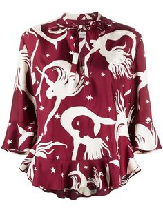 Valentino блузка Mermaid Shapes