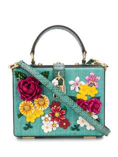 Dolce & Gabbana сумка-тоут с цветочной вышивкой