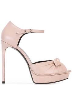 Saint Laurent босоножки "Jane" с бантом
