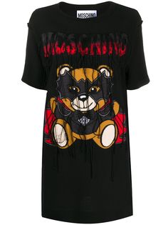 Moschino платье-футболка Bat Teddybear