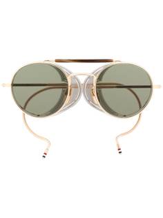 Thom Browne Eyewear солнцезащитные очки в круглой оправе