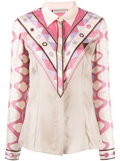 Emilio Pucci рубашка с геометричным принтом