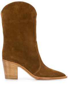 Gianvito Rossi ковбойские ботинки на каблуке