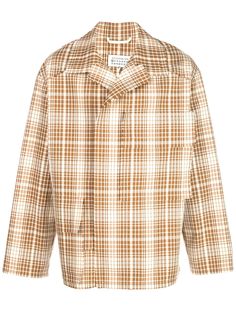 Maison Margiela куртка-рубашка в клетку