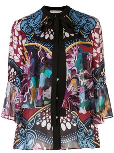 Mary Katrantzou блузка Milana с цветочным принтом